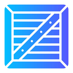 cargo box Gradient icon