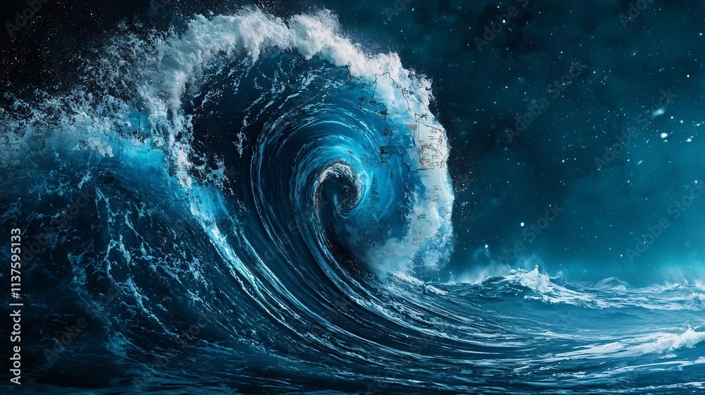 Poster a cutting edge virtual twin of a tsunami warning system integrating advanced data analytics and pred