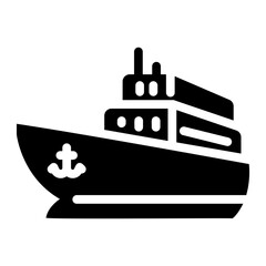 boat ship Solid icon