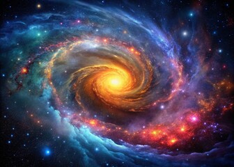 Obraz premium Night Cosmos Photography: Starry Sky, Galaxy Background, Deep Space, Celestial, Astrophotography, Night Sky Images