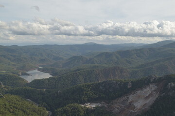 Obraz premium Mountain landscape in Turkey. A mountain landscape from a bird's-eye view.