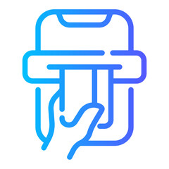 credit card Line Gradient Icon