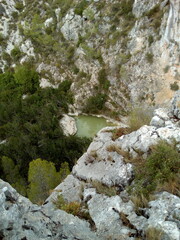 Poza en el rio profunda