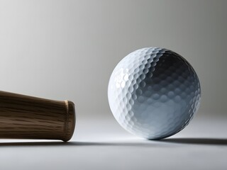 golf ball and tee