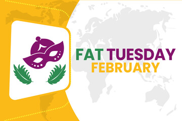 vector illustration for FAT TUESDAY background