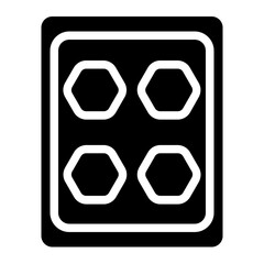 Chocolate Sweet Bar Glyph Icon