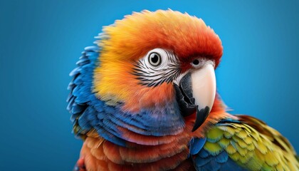 Fototapeta premium blue and yellow macaw