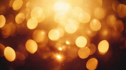 Fototapeta premium Warm Glowing Spheres in Soft Focus