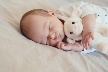 Newborn baby sleep at first days of life.