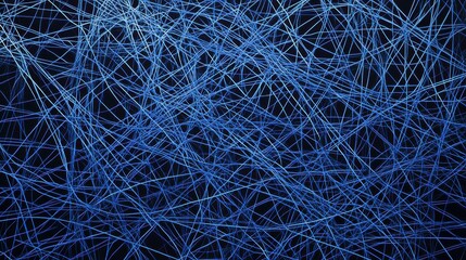 Obraz premium Intricate Network of Lines: A Visual Exploration of Complexity