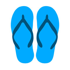blue flip flops