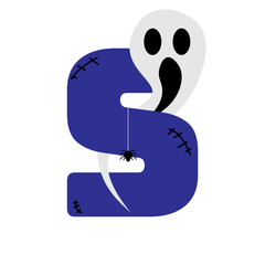 Cute Halloween Letter S