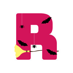 Cute Halloween Letter R