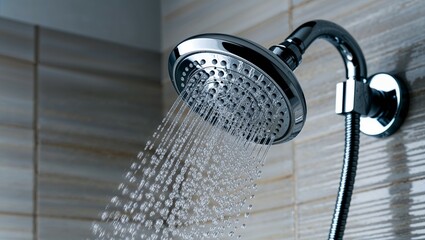 shower head with water
