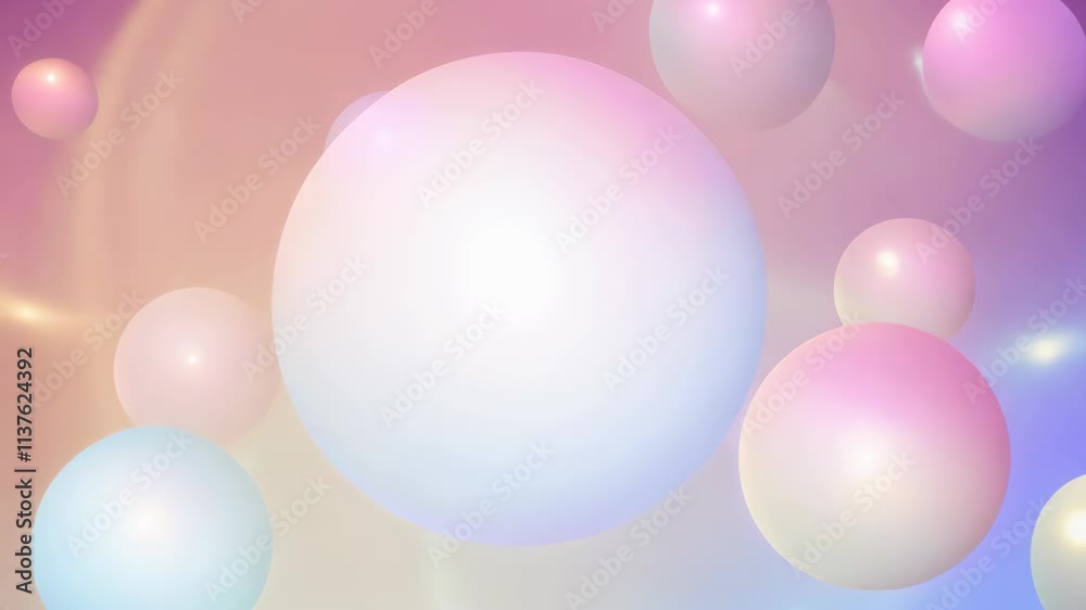Poster colorful abstract shapes create a mesmerizing visual experience with soft hues and gentle transition