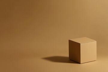 Minimalist cube display neutral background still life photography simple setting artistic perspective conceptual art exploration
