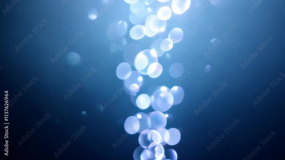 Fototapete colorful light bokeh creates a mesmerizing visual effect in a dark environment