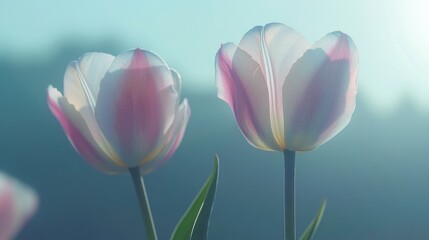 Fototapeta premium Tulips in field