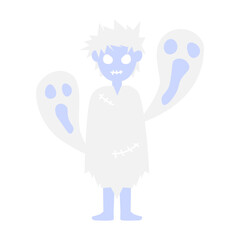 Human Ghost Halloween Character