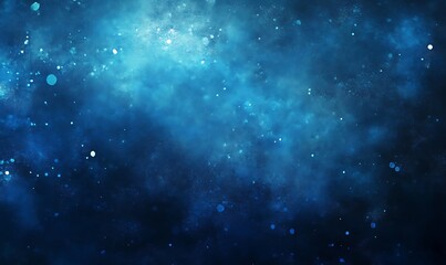 Fototapeta premium Blue grainy gradient background noise texture blurred dark light header backdrop poster banner design
