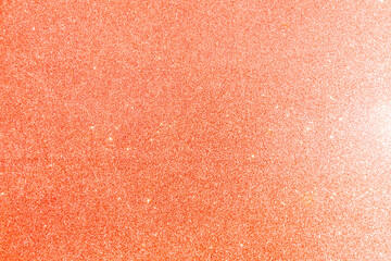 Abstract blank orange glitter texture background, shiny orange glitter background