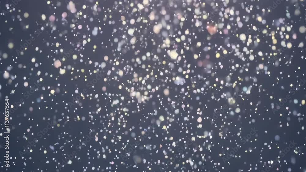Leinwandbilder sparkling particles float gracefully in a dark background creating a magical atmosphere
