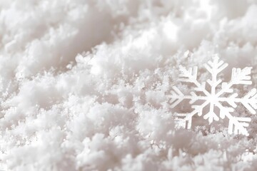 Texture of former snow close-up