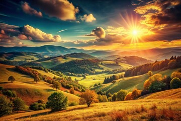 Retro Landscape Wallpaper: Vintage Scenic Backgrounds, 70s Aesthetic Nature Photography