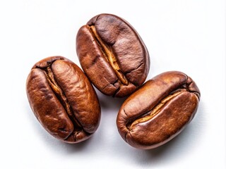 Roasted Coffee Beans Panoramic Photography: Top View Flat Lay Banner Background
