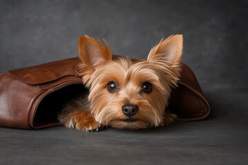 Yorkshire Terrier in a Purse