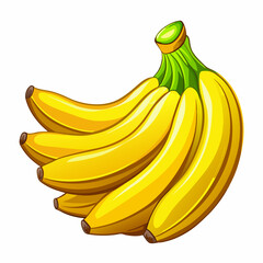 bananas isolated on white