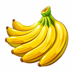 banana isolated on white background