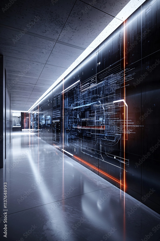 Poster digital transformation, advanced data analytics, dynamic graphs and insights, bold visualizations, m