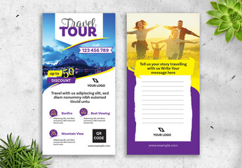 Travel Rack Card DL Size Layout