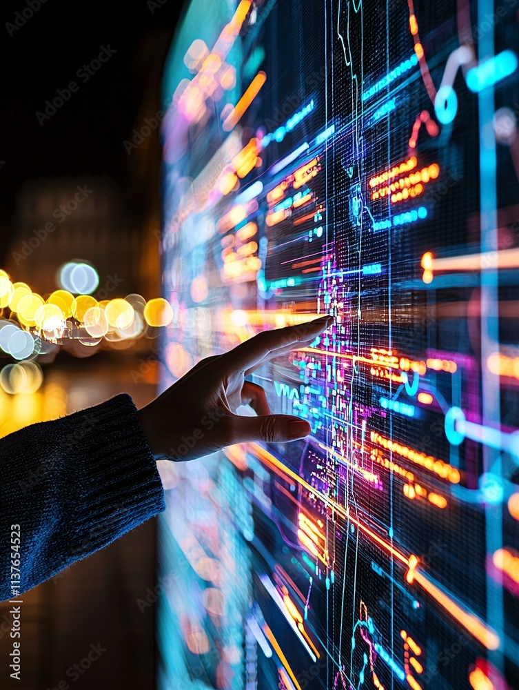 Poster analytics-driven transformation, seamless integration of real-time data and ai insights, modern dash