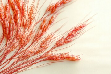 Minimalistic abstract rice concept art with delicate design elements