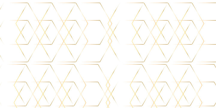 Abstract white background with hexagon and hexagonal background. Luxury gold pattern with hexagons. Gold hexagon and white background. Clear pattern abstract background hexagon. Futuristic abstract bg