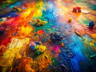 Naklejka premium Smudged Canvas Abstract Art, Grunge Texture Background, Abstract Painting, Dirty Texture, Modern Art Wallpaper