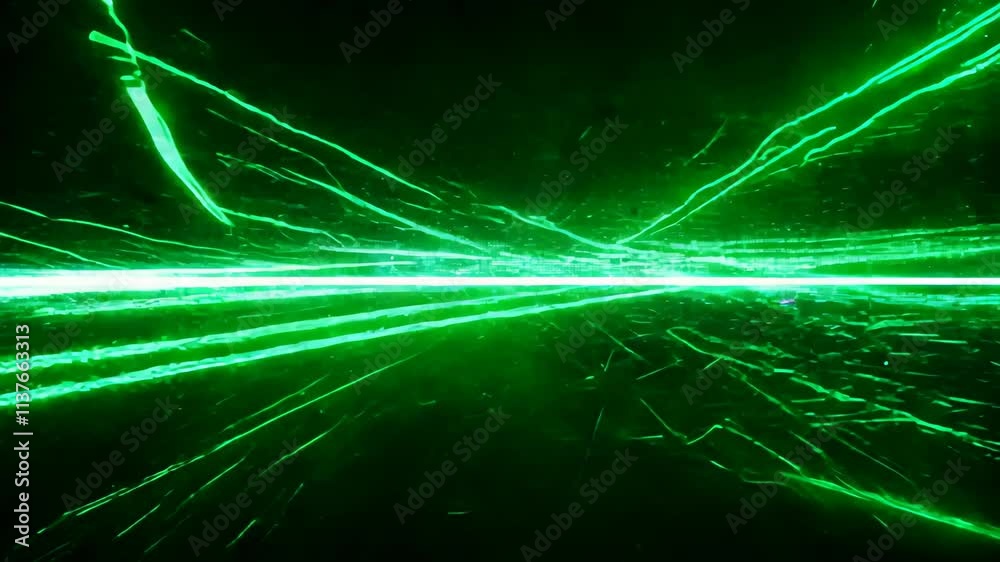 Poster light display creates stunning patterns in the dark sky during an outdoor event at night