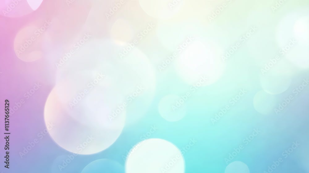 Poster colorful abstract background with soft bokeh effect for calming atmosphere and relaxation