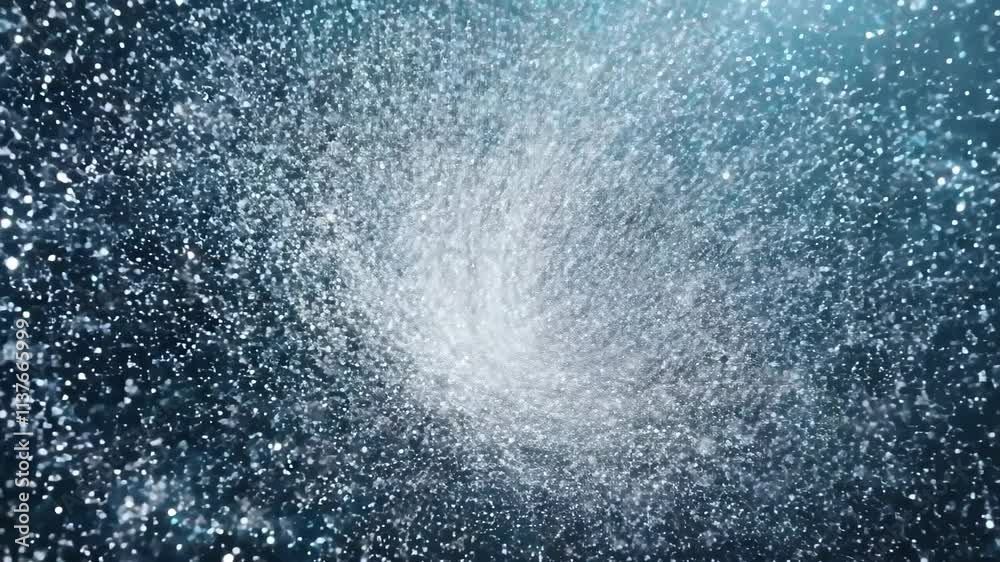 Poster exploring the mesmerizing beauty of a swirling galaxy in deep space