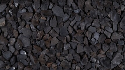 Dark Gray Stone Aggregate Texture Background for Landscaping and Decorative Purposes