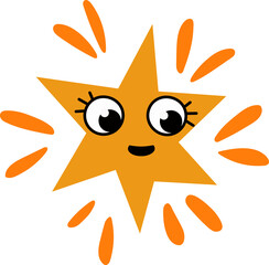 Playful Smiling Star Graphic