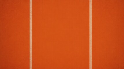 Fototapeta premium Orange Running Track Surface with White Lines - A Detailed View of Sports Facility