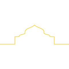 Gold Ramadan Border Frame