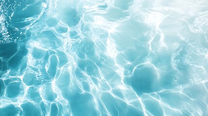 Obraz premium Light blue water texture with gentle ripples brig abstract background
