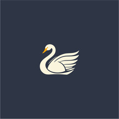 swan logo vector illustration logo template