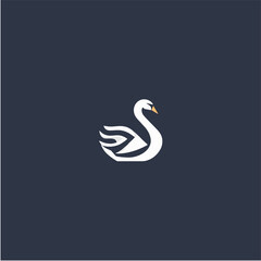 swan logo vector illustration logo template