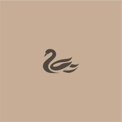 swan logo vector illustration logo template