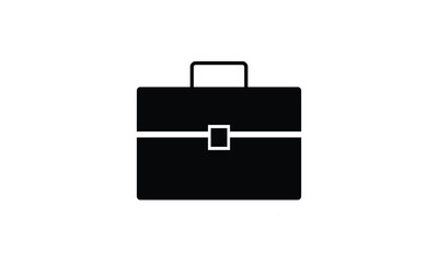 Business bag, Briefcase icon set, portfolio symbol. Editable stroke. Vector illustration.